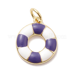 Pendentifs d'émail en laiton &nbsp;KK-P338-23G-03