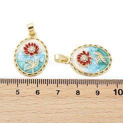 Pendenti in zirconi cubici trasparenti in micro pavè di ottone&nbsp;LS-KK-L235-05C-G