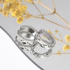Pendientes de aro de acero inoxidable 304 para mujer&nbsp;EJEW-C096-56P