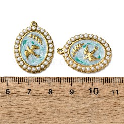 304 Edelstahl-Emaille-Anhänger&nbsp;STAS-P406-27B-G