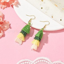 Boucles d'oreilles pendantes à pampilles colorées pour femmes&nbsp;EJEW-JE06107