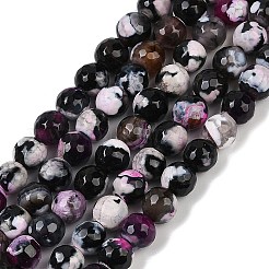 Naturelles feu crépitent agate perles brins&nbsp;G-C082-A01-30