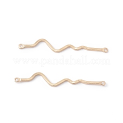 Ciondoli connettore in ottone placcato cremagliera&nbsp;KK-G433-12G