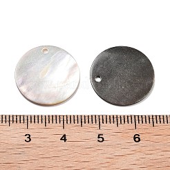 Natürliche weiß/schwarze Muschel geschnitzte Anhänger&nbsp;SSHEL-D084-01C