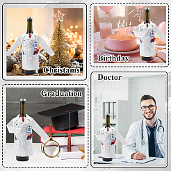 2 set di decorazioni e accessori per borse copri-bottiglia di vino in feltro&nbsp;AJEW-CP0011-82