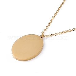 Collar con colgante de flor de nacimiento ovalada de esmalte&nbsp;STAS-H174-02G-J