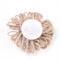 Accessori ornamentali in lino fatti a mano&nbsp;DIY-WH0163-25