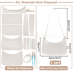 DIY-Kits zur Herstellung von Umhängetaschen aus PU-Kunstleder für Damen&nbsp;DIY-WH0888-122A