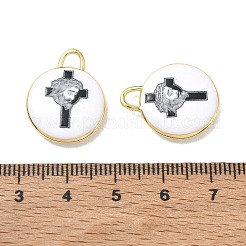 Colgantes de latón impresos&nbsp;KK-CBAF9BC-13G-01