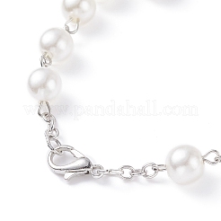Bracciale rosario con perline imitazione preghiera religiosa&nbsp;LS-BJEW-O140-01P