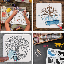 Stencil per pittura da disegno per animali domestici&nbsp;DIY-WH0391-0581