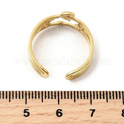 Bagues de manchette ouvertes réglables en acier inoxydable 304 pour femmes&nbsp;RJEW-U062-01C-G