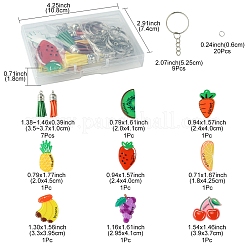 Kit fai da te per realizzare portachiavi in acrilico con frutta&nbsp;DIY-FS0006-80