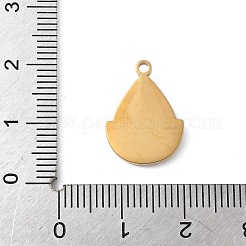 Pendentifs en acier inoxydable 304 émaillés&nbsp;LS-STAS-K312-06B-G
