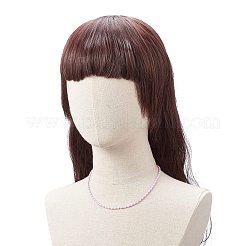 3 stücke 3 farbe glas samen geflochtene perlenketten set für frauen&nbsp;NJEW-JN04117