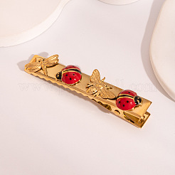 Marienkäfer 304 Edelstahl Emaille Alligator Haarspangen für Frauen&nbsp;ZG3114-3