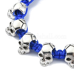 Verstellbare Armbänder aus geflochtenen Perlen aus Legierung&nbsp;BJEW-JB10919