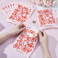 100 borsa riutilizzabile ecologica con stampa a cuore&nbsp;ABAG-SP0001-61A-B