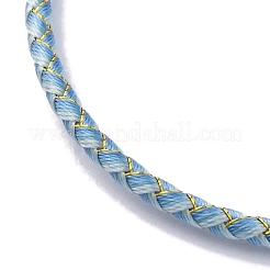 Geflochtene Armbänder aus Polyesterkordeln&nbsp;MAK-Z003-01G-05
