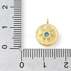 Pendenti in ottone con micro pavé di zirconi cubici&nbsp;KK-S396-23