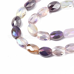 Chapelets de perles en verre électroplaqué&nbsp;X-EGLA-S194-17A