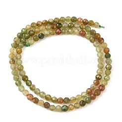 Brins de perles de tourmaline verte naturelle&nbsp;G-Z106-A07-4mm