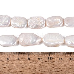 Hebras de perlas keshi de perlas barrocas naturales&nbsp;PEAR-S020-D15