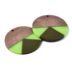 Colgantes de resina y madera de nogal&nbsp;RESI-S389-070A-A06