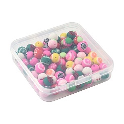 72 Stück handgemachte Polymer-Tonperlen in 9 Stilen mit Obstmotiven&nbsp;CLAY-FS0001-42