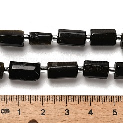 Natürliche goldenen Glanz Obsidian Perlen Stränge&nbsp;G-K245-I19-01