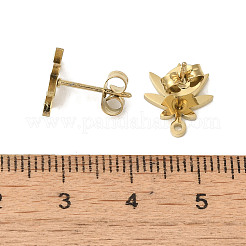 Placcatura ionica (ip) 304 acciaio inossidabile orecchini a perno&nbsp;STAS-I206-18G