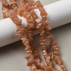 Natürliche sunstone Chip-Perlen Stränge&nbsp;G-E271-87