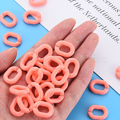 Opake Acryl Verknüpfung Ringe&nbsp;LS-MACR-S373-19B-A05