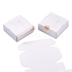 Faltbare kreative Kraftpapierbox mit Marmormuster&nbsp;CON-CJ0001-05