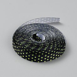 Ruban gros-grain imprimé en polyester sur le thème du tennis&nbsp;OCOR-WH20005-15C