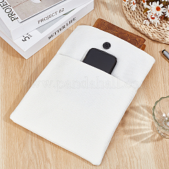 Custodia per libri in cotone e lino con bottone e tasca frontale&nbsp;ABAG-WH20005-14C-01