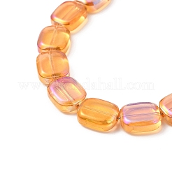 Brins de perles de verre de galvanoplastie transparentes&nbsp;EGLA-P049-02A-FR02