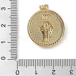 Pendenti in zirconi cubici trasparenti in micro pavè di ottone&nbsp;KK-I712-55A-G