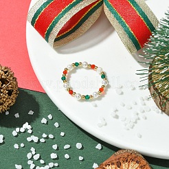 Glasringe mit Weihnachtsmotiv&nbsp;RJEW-TA00122