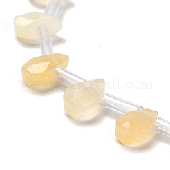 Natürlichen Topas Jade Perlen Stränge&nbsp;G-Q167-A22-02