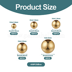 400 pièce 5 perles en acier inoxydable 304 de style&nbsp;STAS-MP0001-10