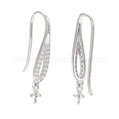 Ganci per orecchini in argento sterling anti-ossidazione rodiato 925&nbsp;STER-D035-39P