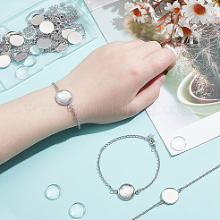 15 Stück Armbandherstellung aus 304 Edelstahl&nbsp;STAS-ME0001-68
