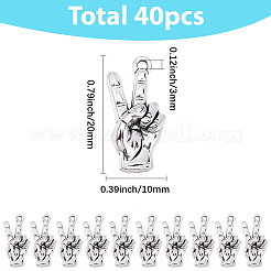 40pcs Legierungsanhänger im tibetischen Stil&nbsp;FIND-SC0021-77