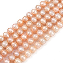 Brins de perles de culture d'eau douce naturelles&nbsp;PEAR-I007-07X-03B