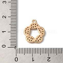 Pendentifs avec zircon cubiques à micro-pavés en laiton&nbsp;KK-C062-091G
