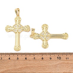 Colgante micropavé cubic zirconia de latón&nbsp;KK-K408-27G