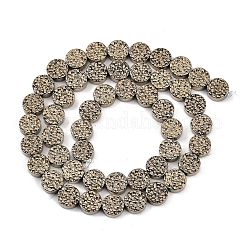 Fili di perline di ematite sintetica non magnetica elettrolitica&nbsp;G-H072-F01-01A