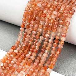 Natürliche sunstone Perlen Stränge&nbsp;G-L597-B02-02