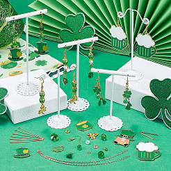 DIY-Sets zum Basteln von Ohrhängern zum Thema St. Patrick's Day&nbsp;DIY-SC0024-74